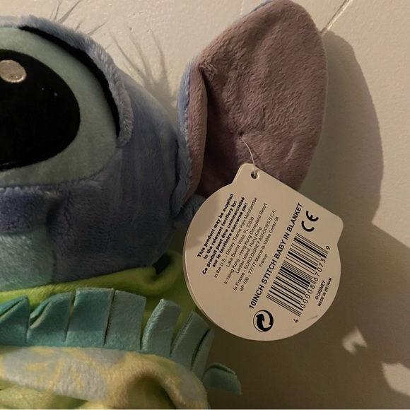 Disney Lilo & Stitch Baby Stitch Plush Stuffed Animal Toy Doll With Blanket 11" - Picture 4 of 7
